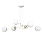 Emibig Hanglamp Ognis Staal Wit | Geschikt voor 6x E27 - Max 10W