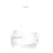 Emibig Hanglamp Vieno Staal Wit | Geschikt voor 2x E27 - Max 15W