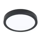 Eglo Plafondlamp Argolis 2 Staal Zwart 20W 2400lm - 830 Warm Wit | IP44